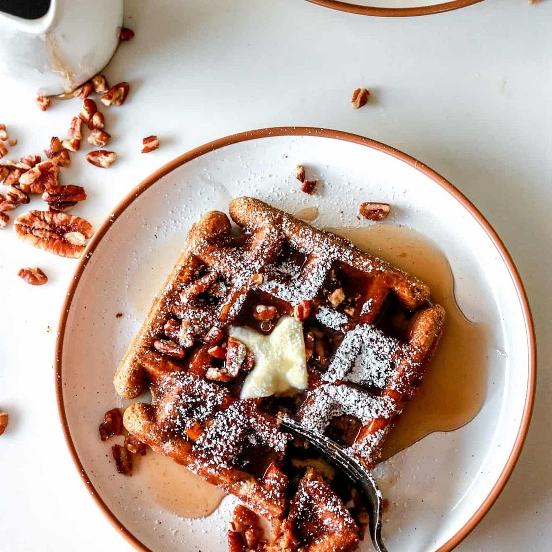 Gluten Free Gingerbread Waffles