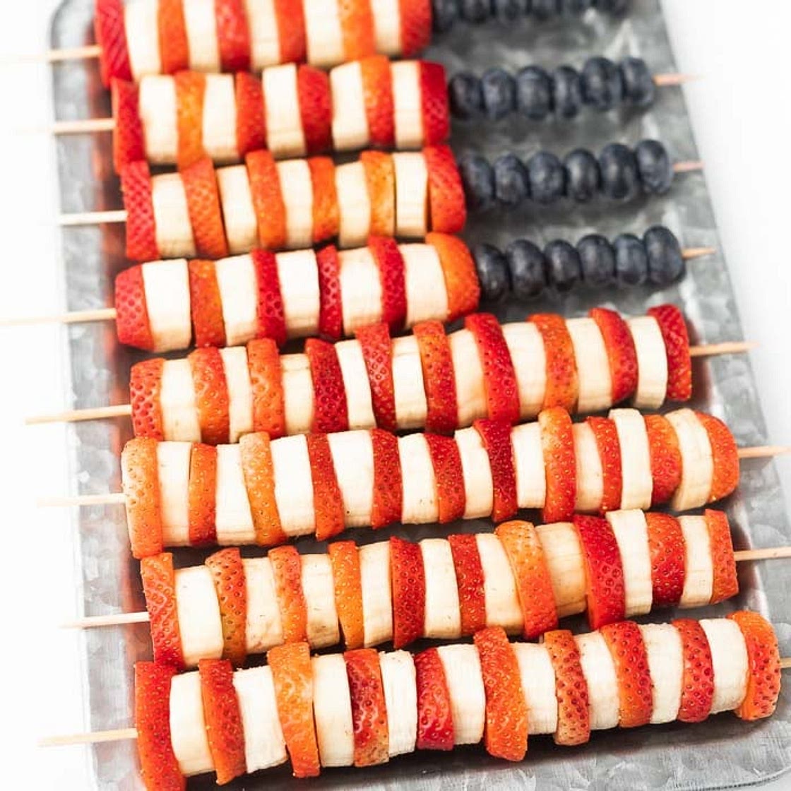 4th of July Fruit Kabobs