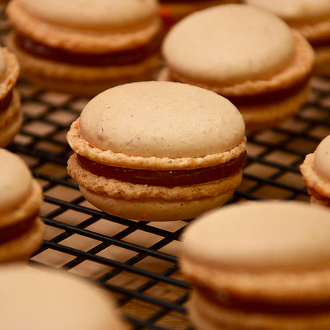 La recette des macarons pommeau - caramel beurre salé