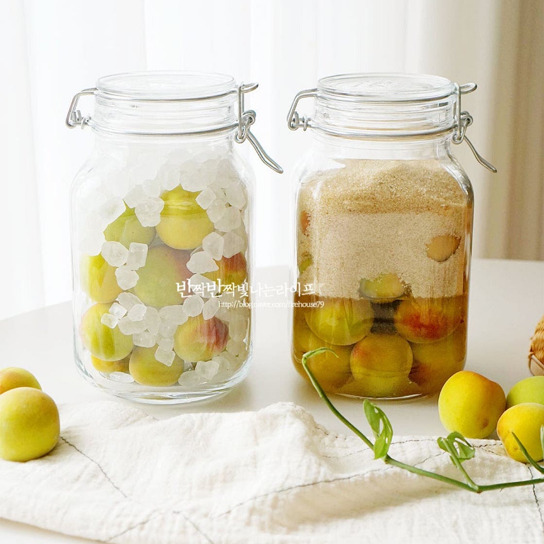 황매실청 담그는법 매실청 담그기 올리고당 설탕 매실청 보관 방법