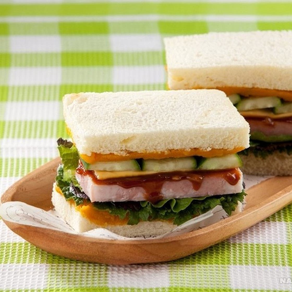 단호박 햄 샌드위치 만드는 법