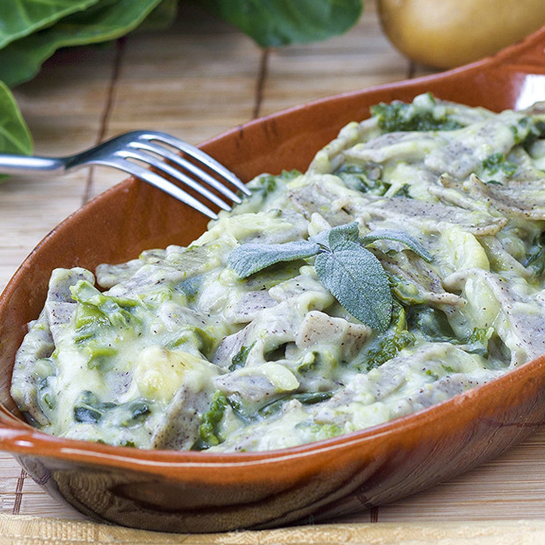 Gratin de bettes cardes