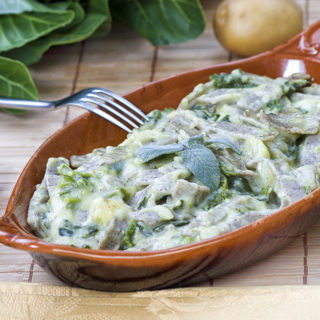 Gratin de bettes cardes