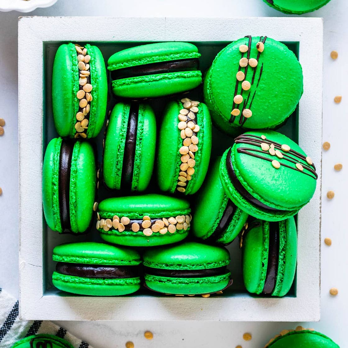 St Patrick’s Day Macarons
