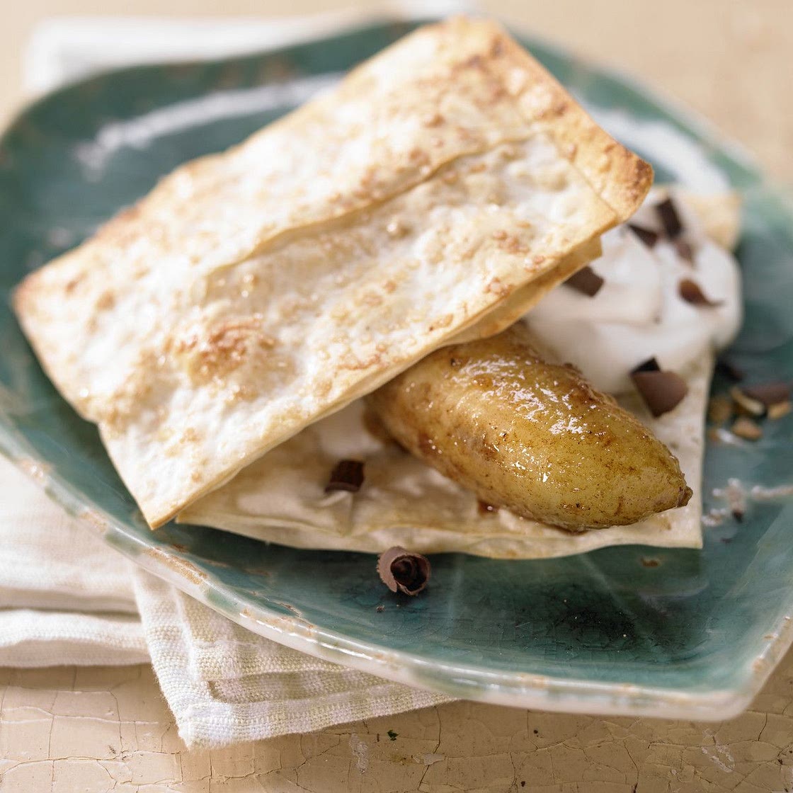 Gebackene Honigbananen