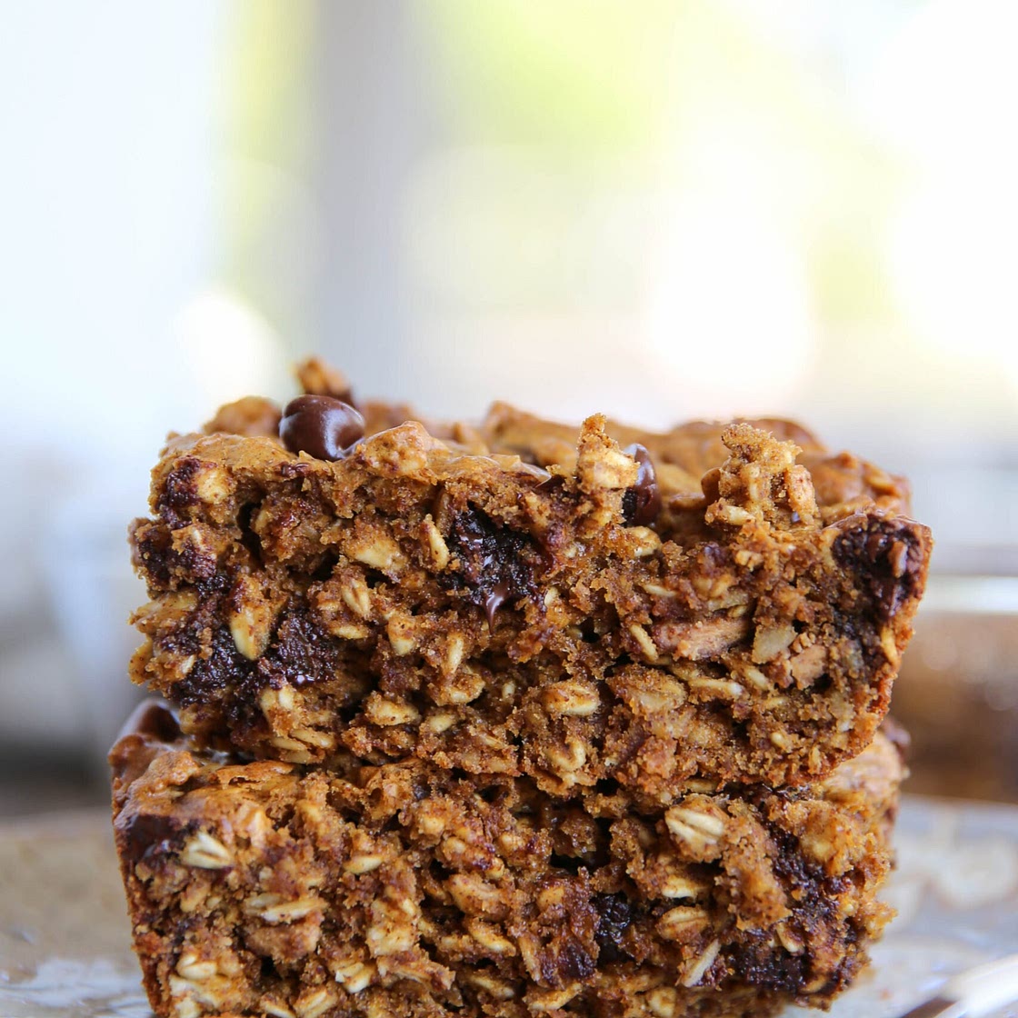 Pumpkin Chocolate Chip Oat Bars
