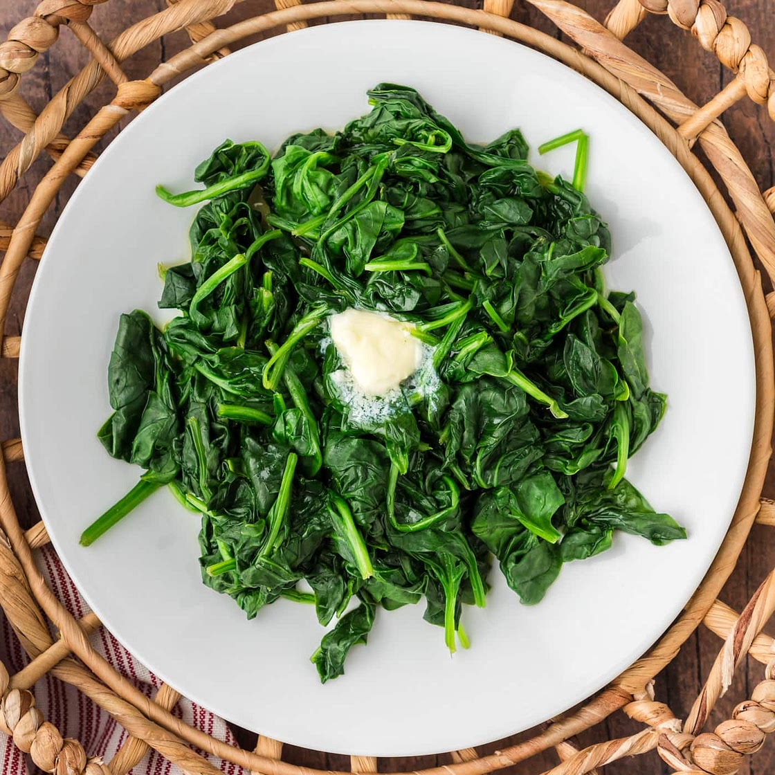 Steamed Spinach