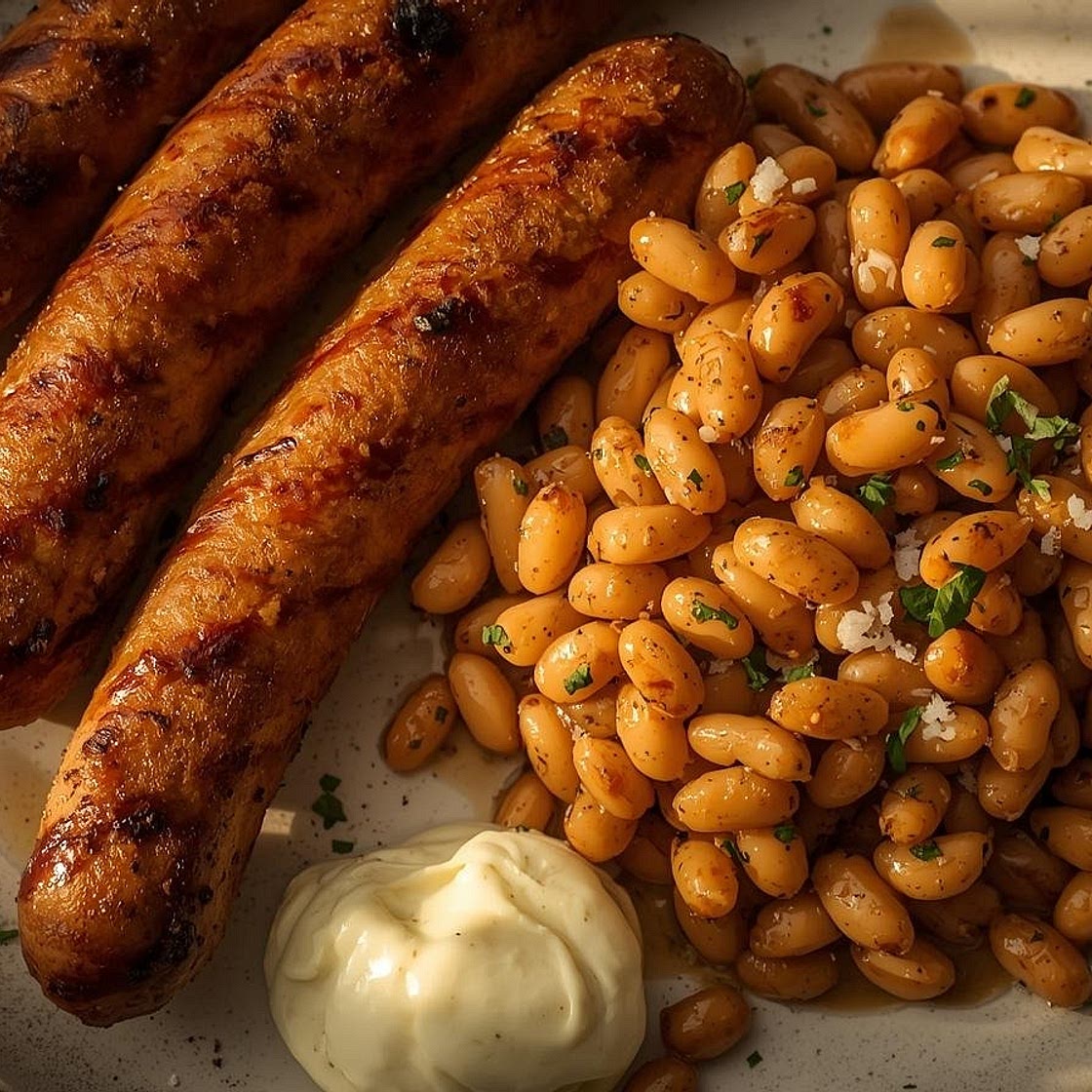 Botifarra amb seques (Catalan Sausage with White Beans)