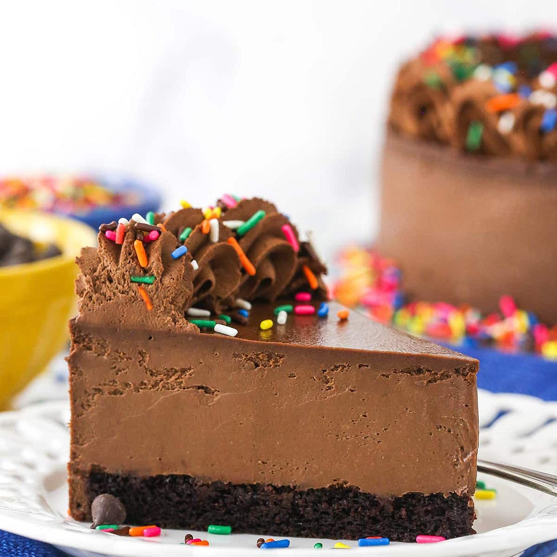 Chocolate Cheesecake With Cake Bottom