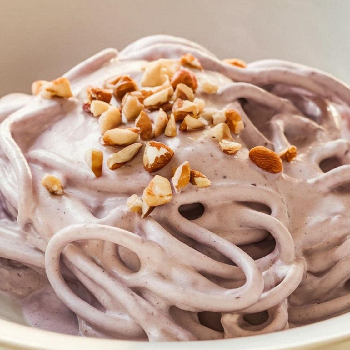 Pasta con crema di radicchio