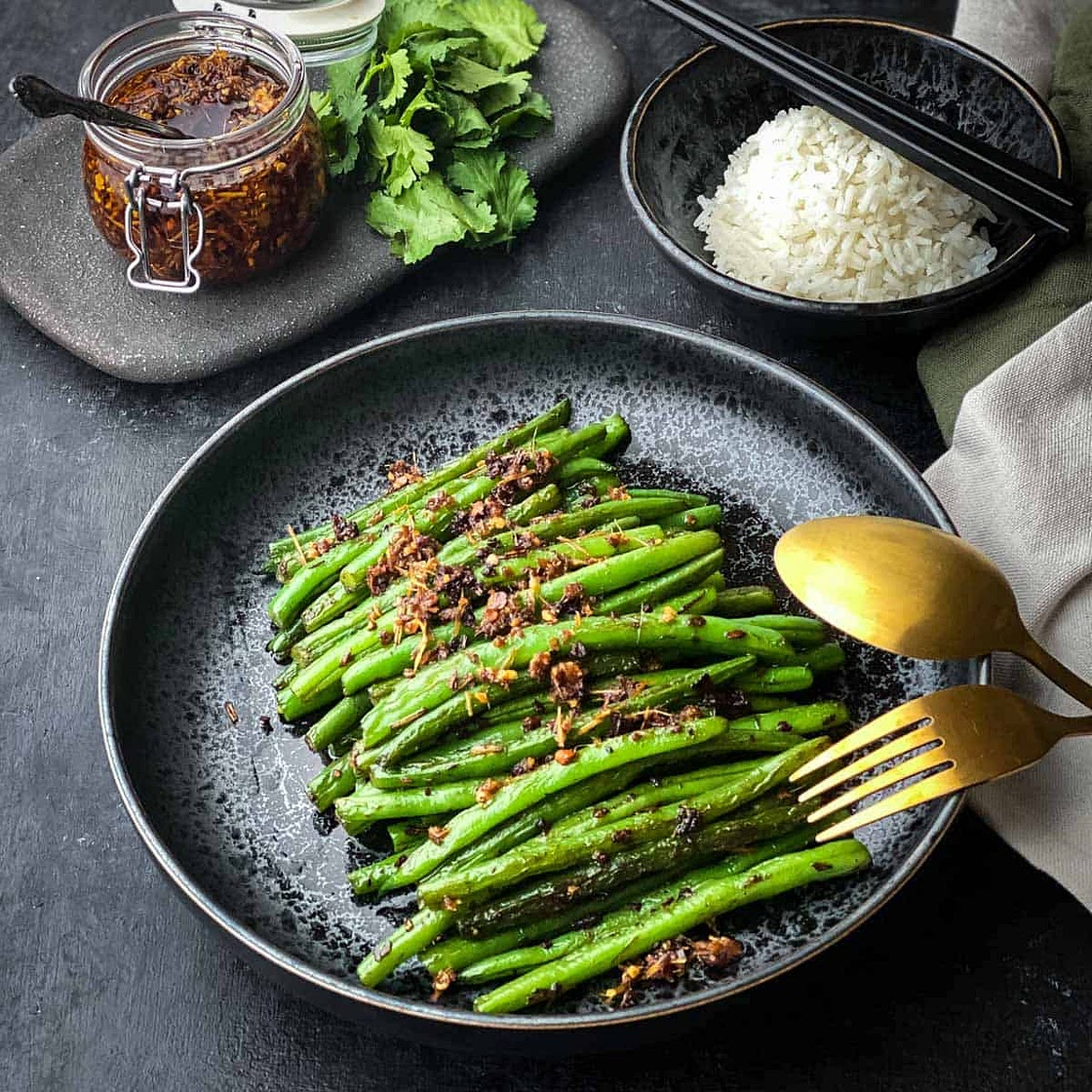Lemongrass Chilli Green Beans Stir Fry