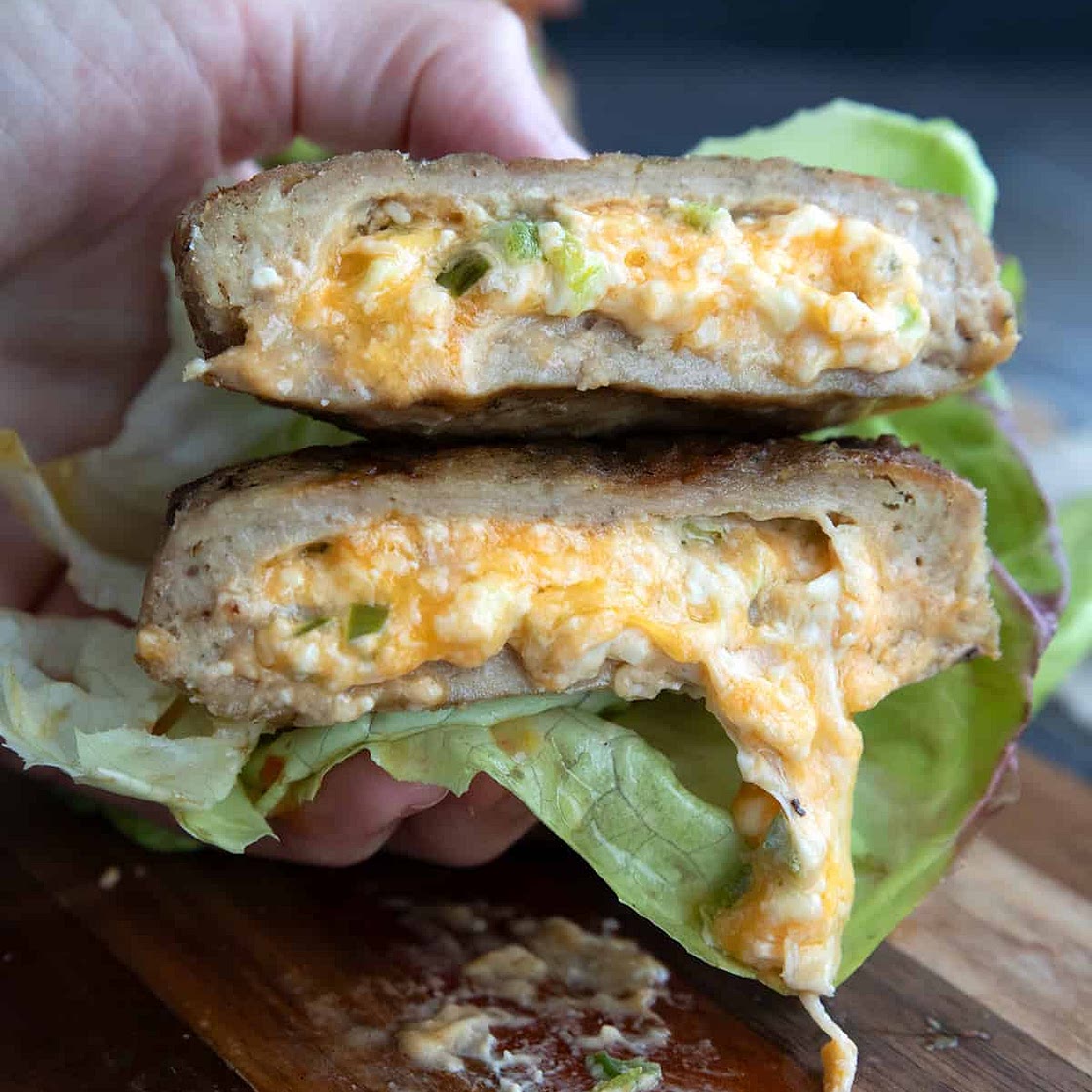 Jalapeno Popper Turkey Burgers
