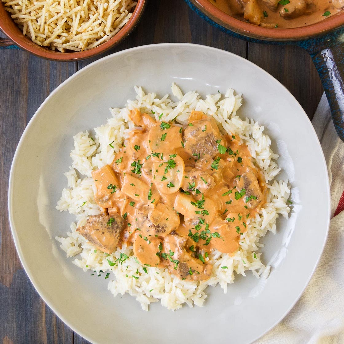 Brazilian Beef Stroganoff