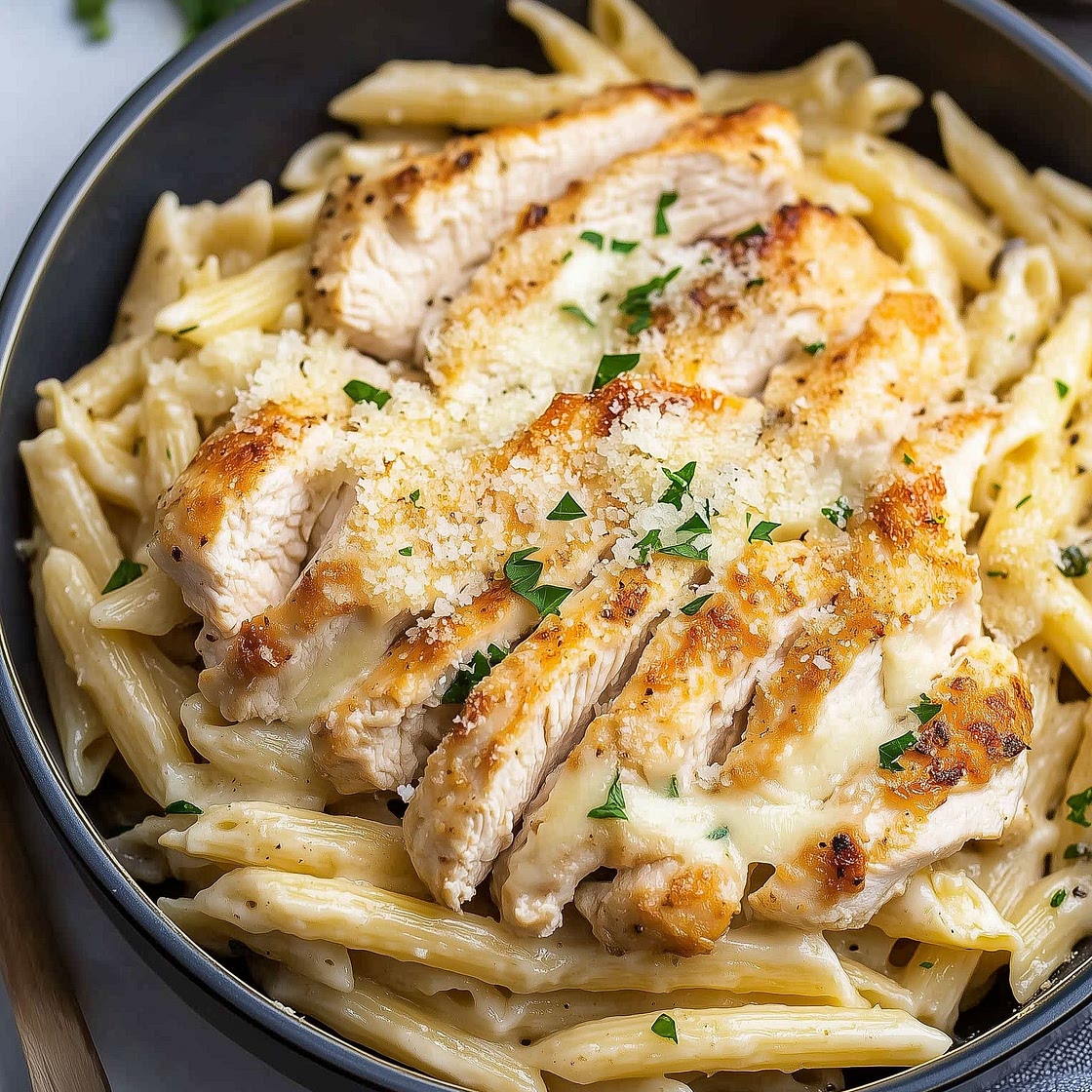 Garlic Parmesan Chicken Pasta