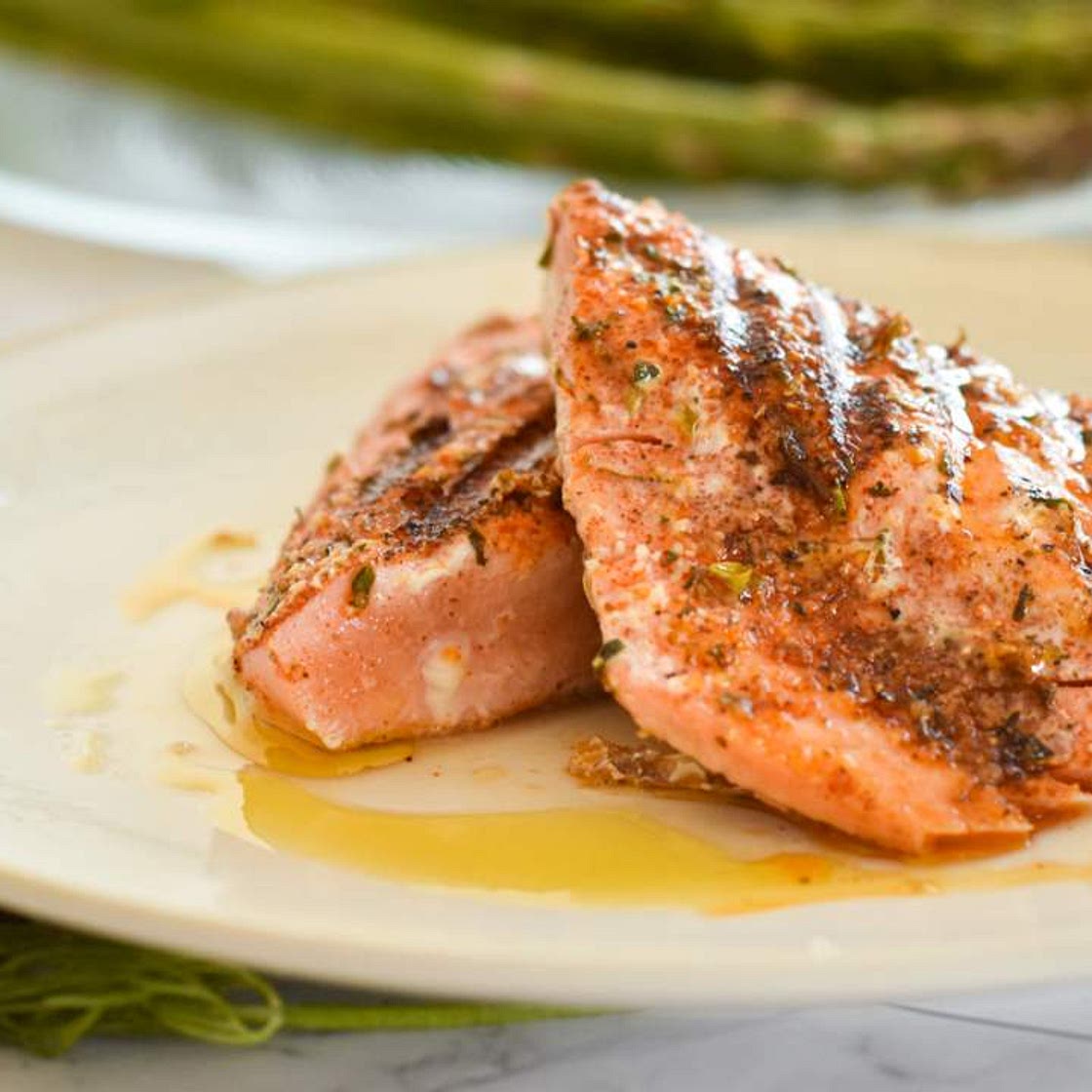 Easy Grilled Salmon with Cajun Seasoning