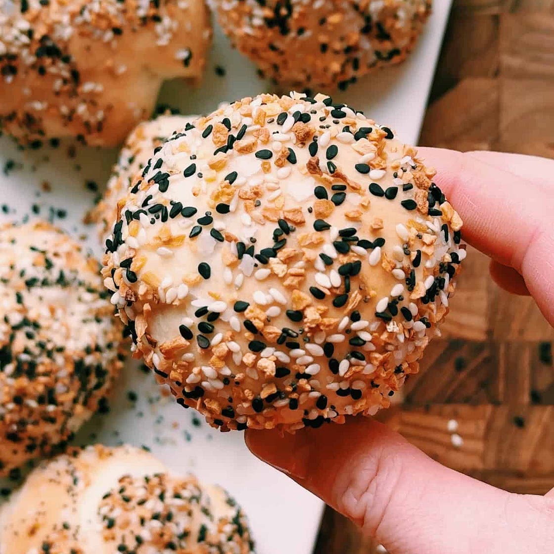 Everything Bagel Stuffed Cream Cheese Bites