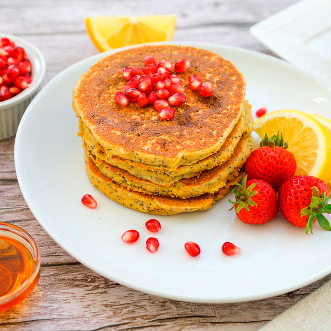 Lemon Poppy Seed Pancakes