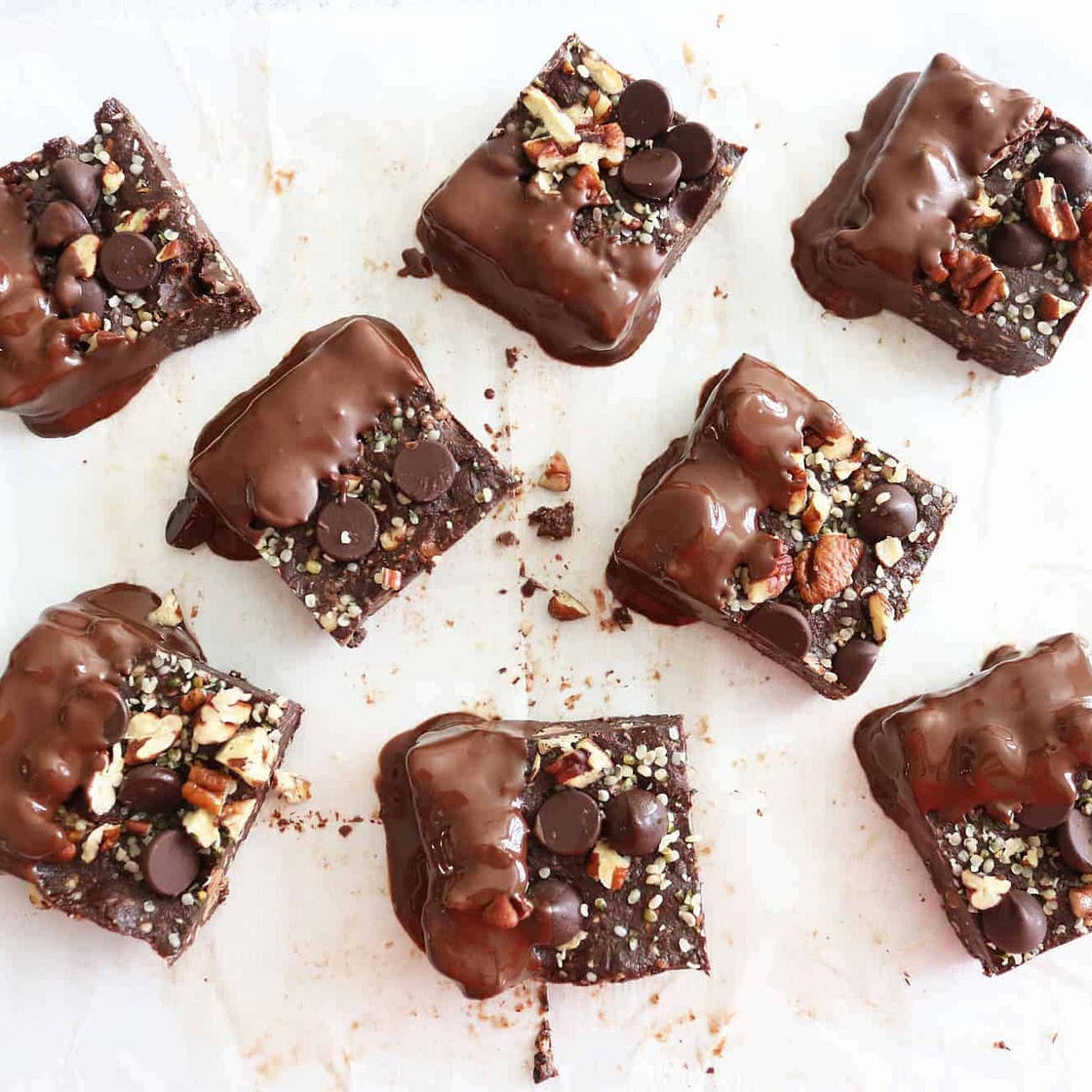 Peppermint Pecan Brownies