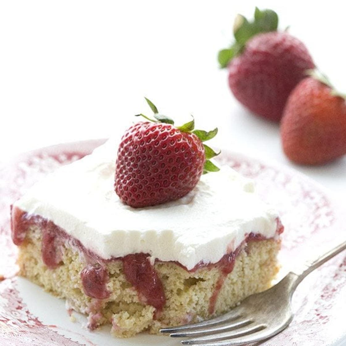 Strawberry Shortcake Poke Cake