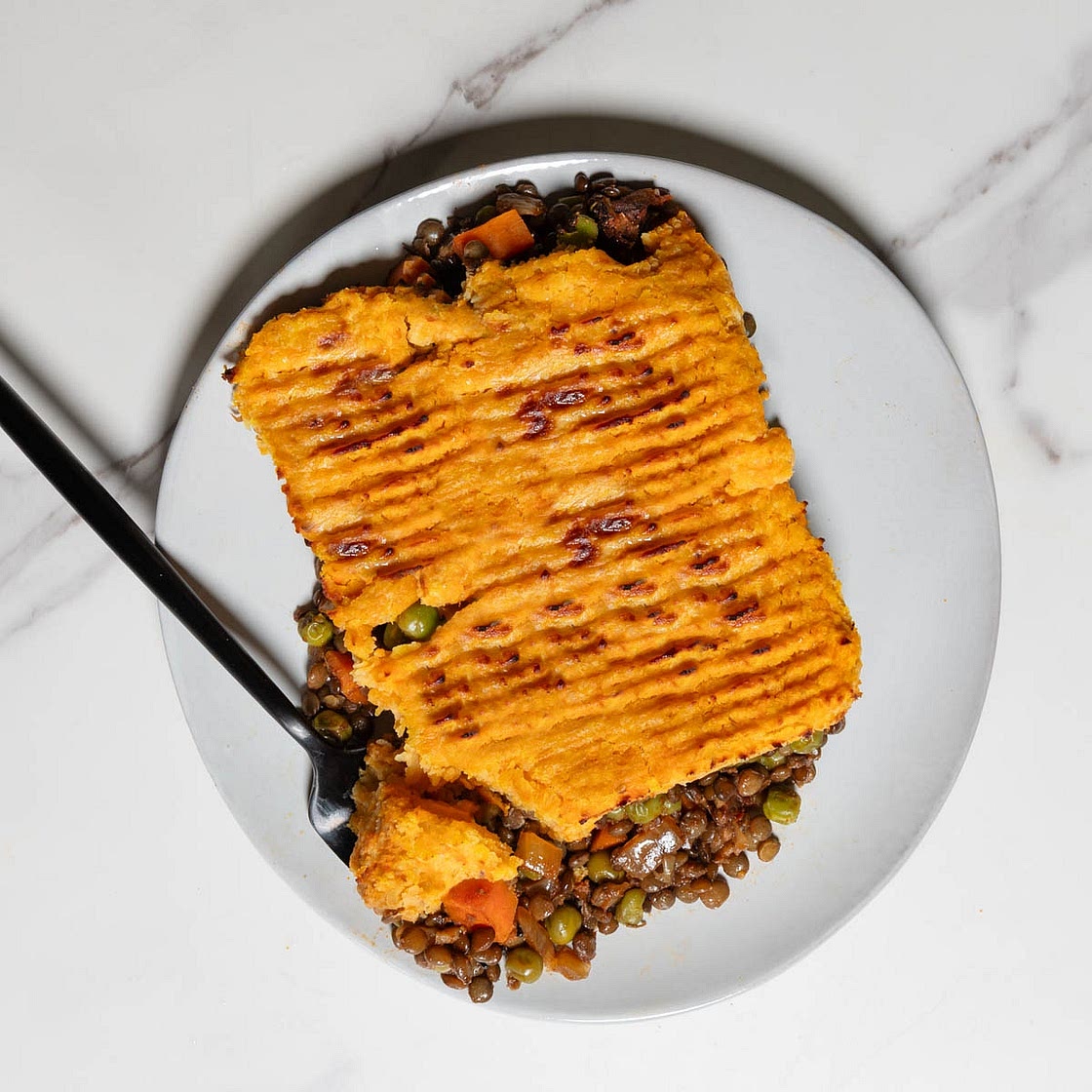 Healthy Lentil Shepherd's Pie (High-Protein, Vegan)