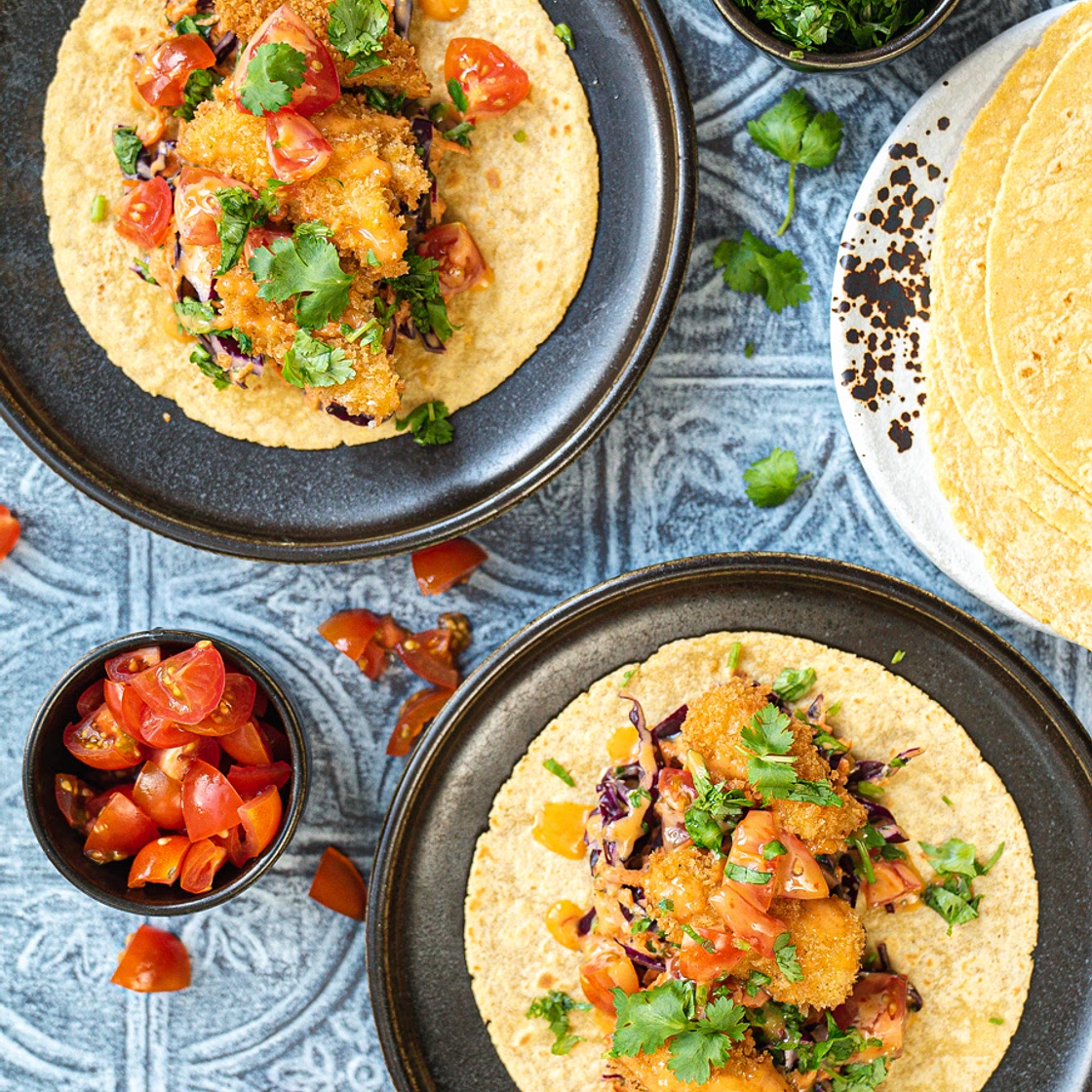 Bang bang “Shrimp” Tacos