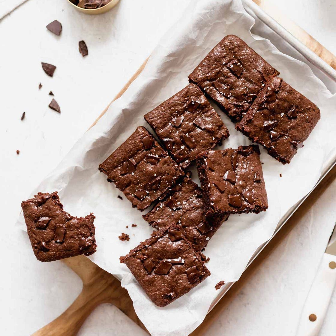 Small Batch Brownies in a Loaf Pan