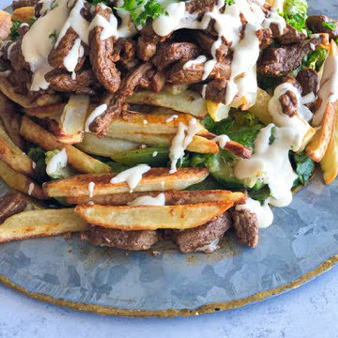 Loaded Beef Shawarma Fries