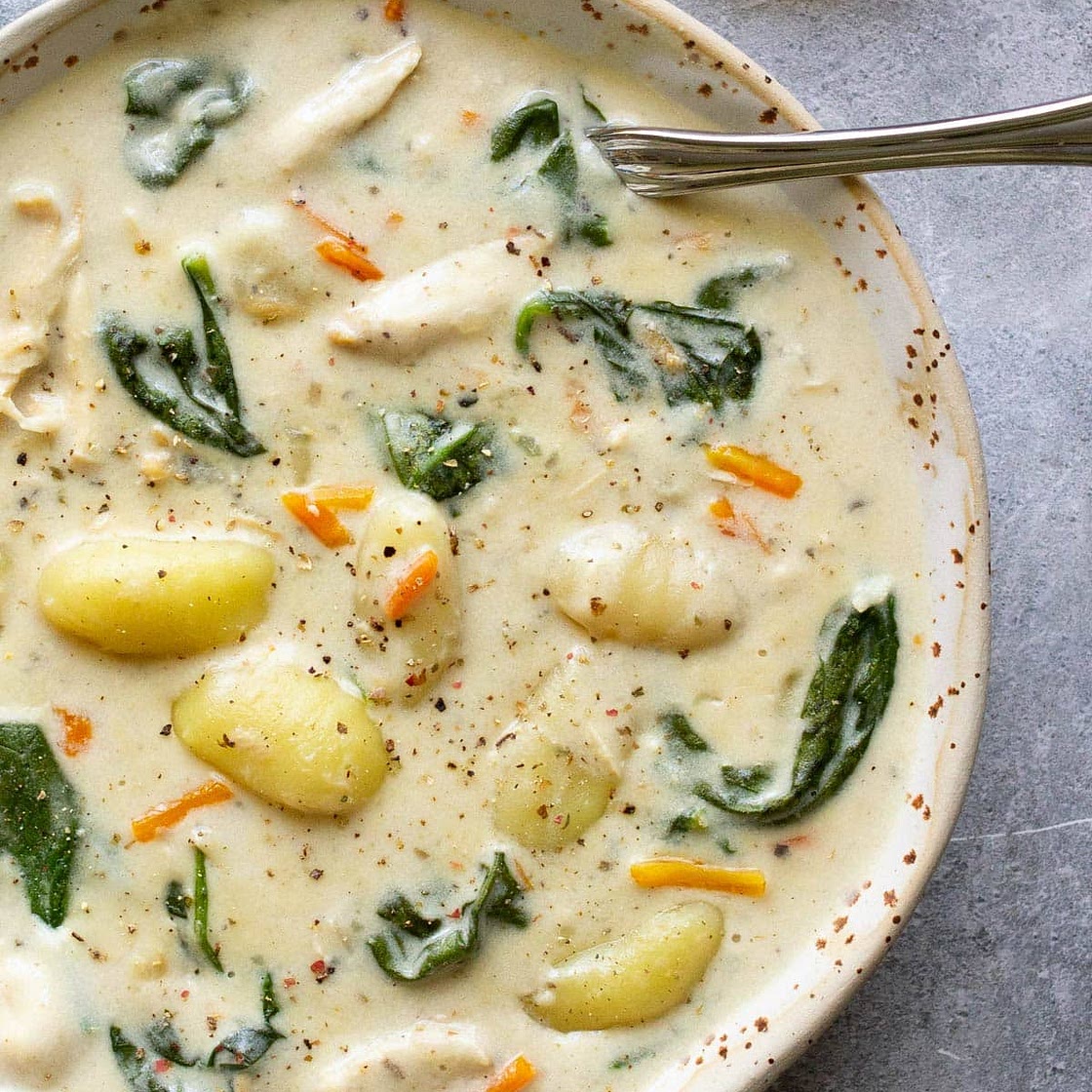 Slow Cooker Chicken Gnocchi Soup