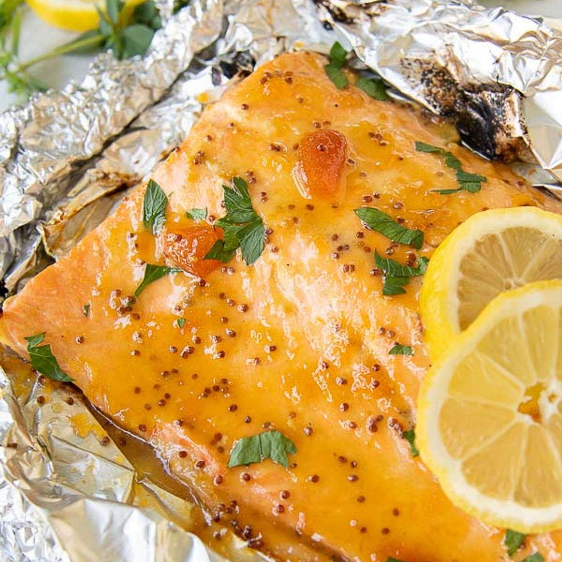 Grilled Salmon in Foil