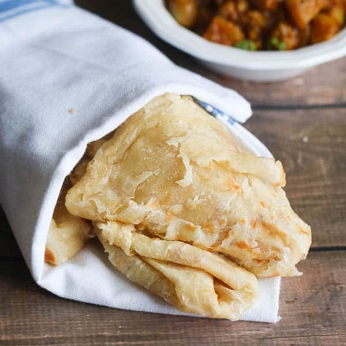 Buss Up Shut Paratha Roti Recipe