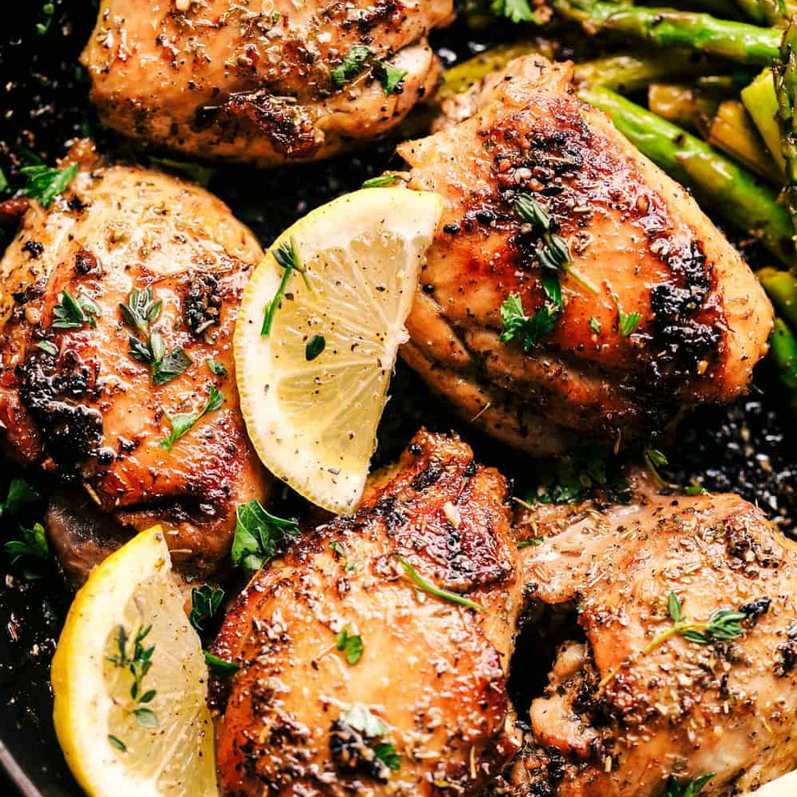 Buttery Garlic Herb Chicken with Zucchini