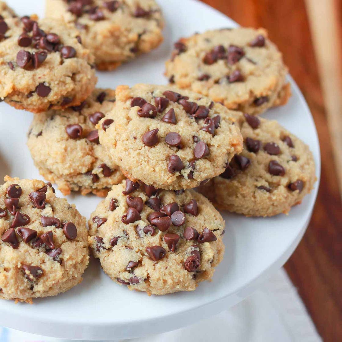 Soft-Baked Almond Flour Chocolate Chip Cookies