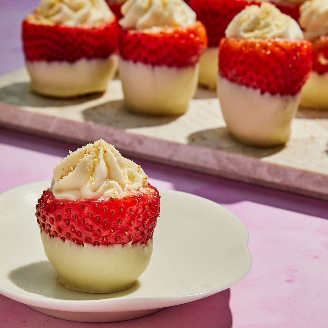 Strawberry Cheesecake Bites