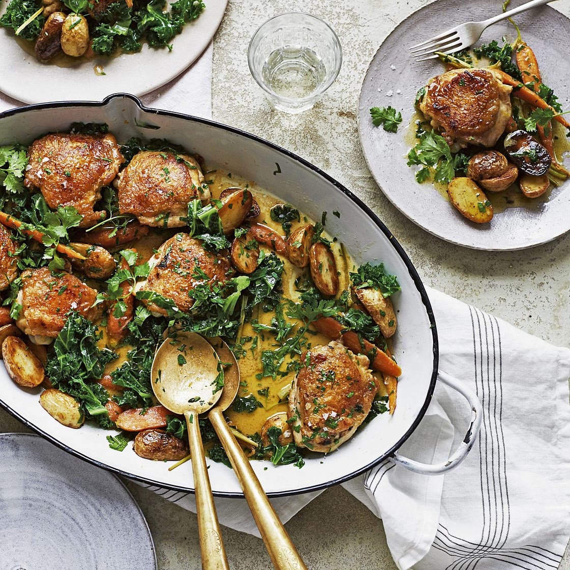 'Roast' chicken dinner