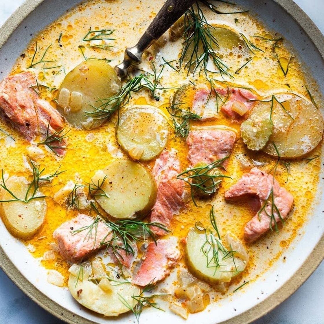 Salmon Chowder Recipe (with Healthy Swaps)