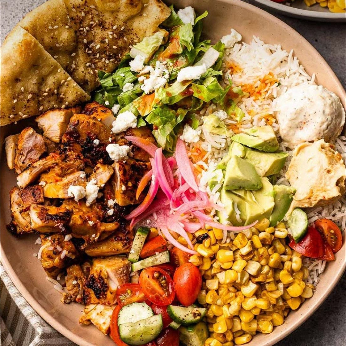 Cava bowl w/Harissa chicken