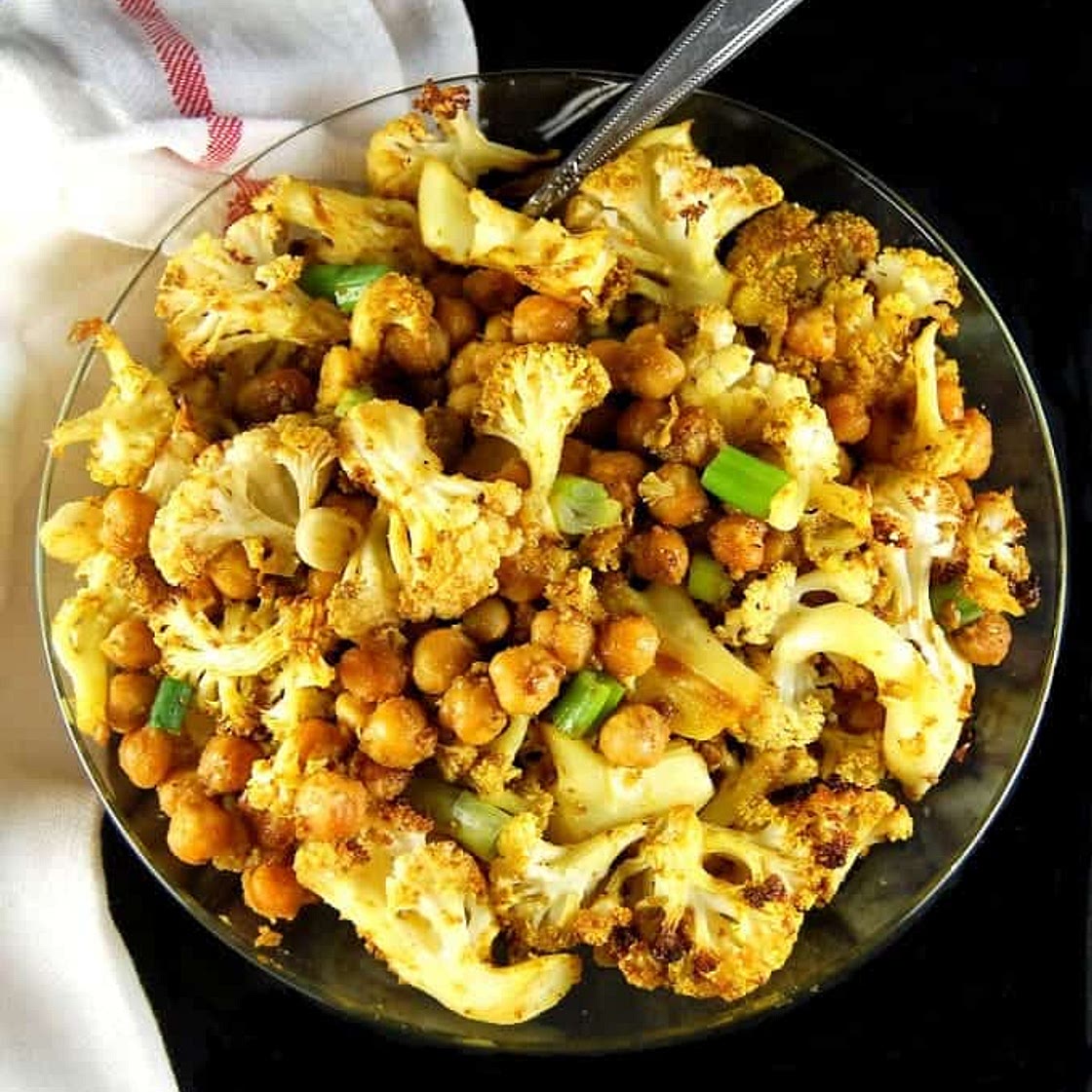 Roasted Cauliflower and Chickpeas