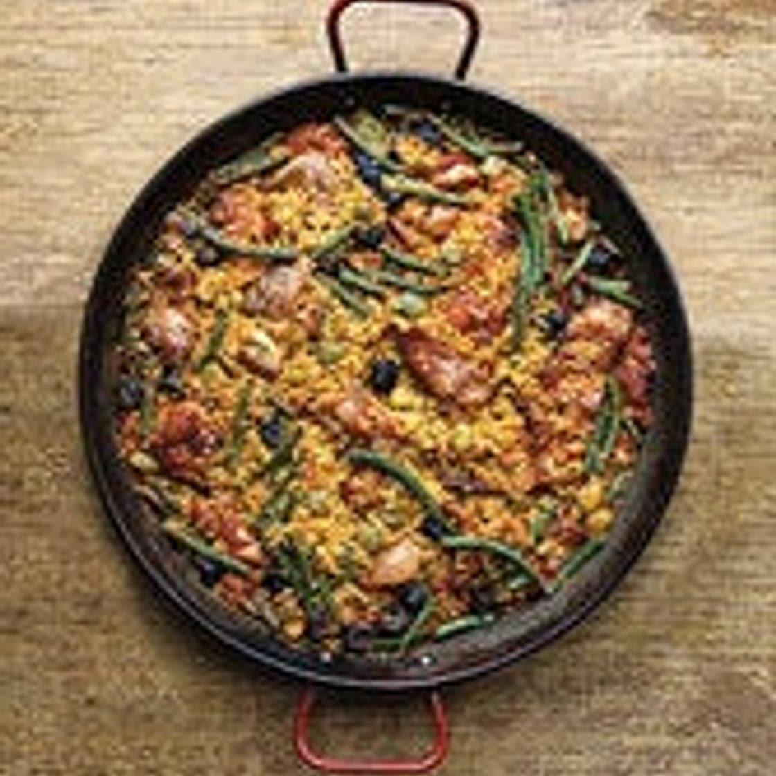 Paella with Rabbit and Snails (Paella Valenciana)