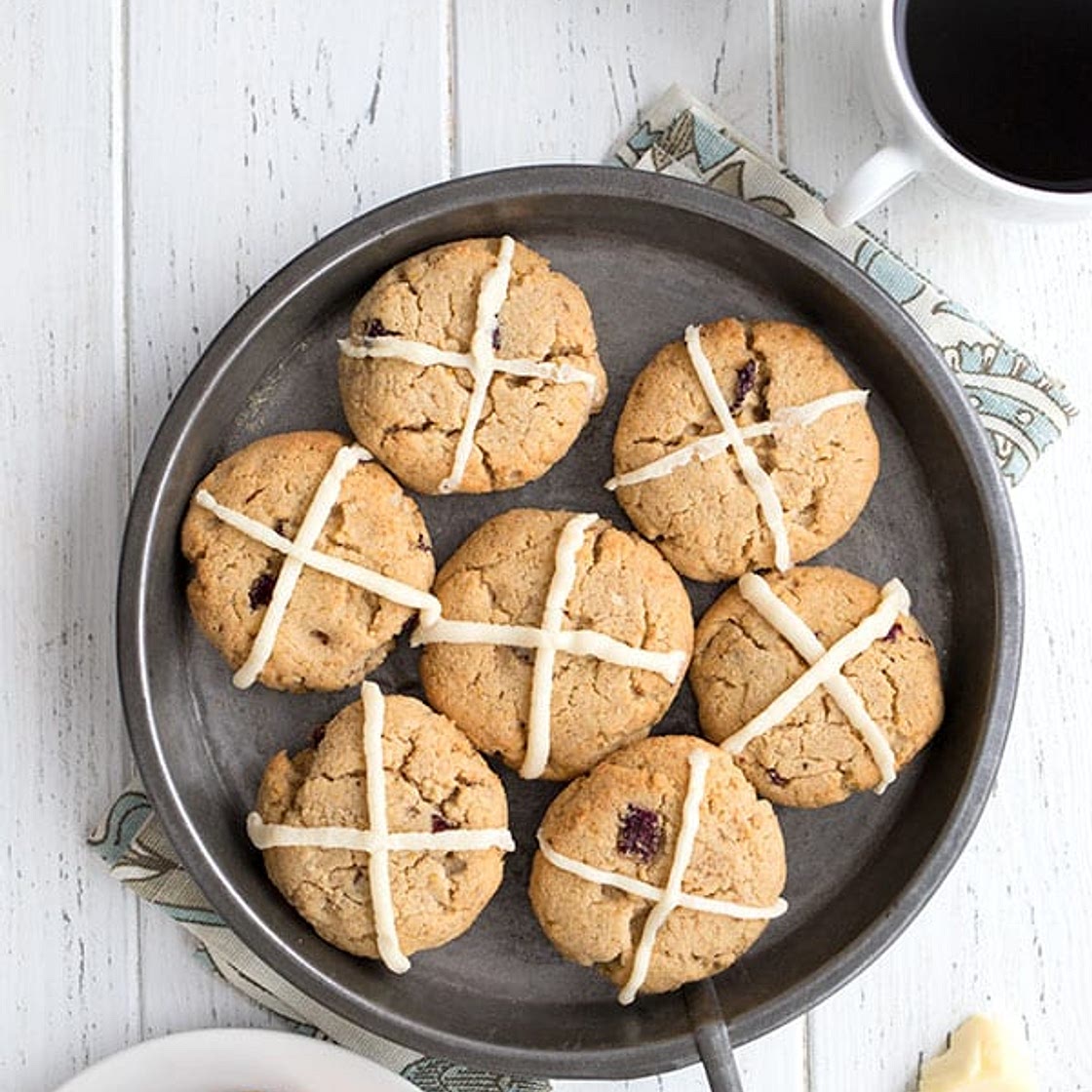 Keto Hot Cross Scones