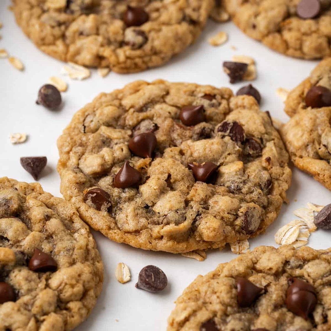 Gluten Free Oatmeal Chocolate Chip Cookies