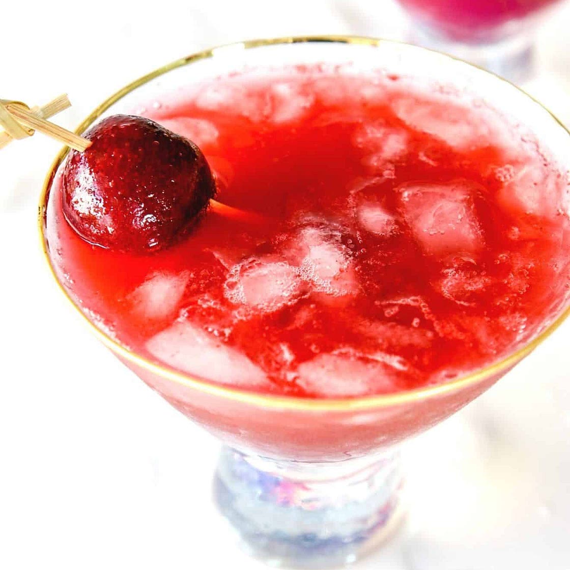 Cherry Lime Vodka Cocktail