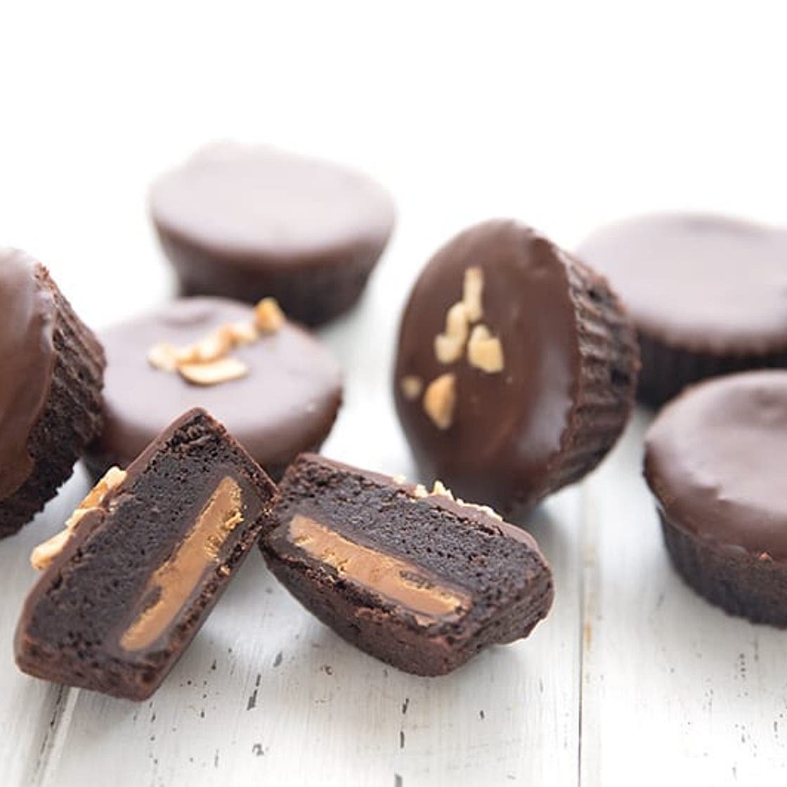 Keto Peanut Butter Brownie Cupcakes