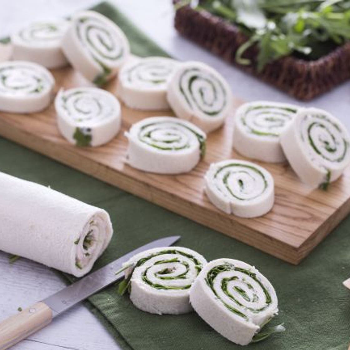 Girelle al prosciutto cotto e rucola