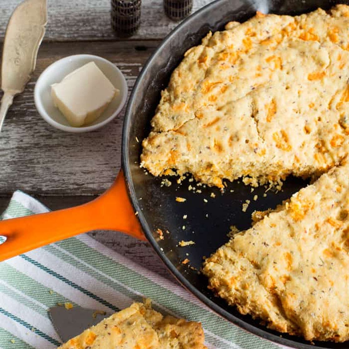 Cheesy Vegan Corn Bread