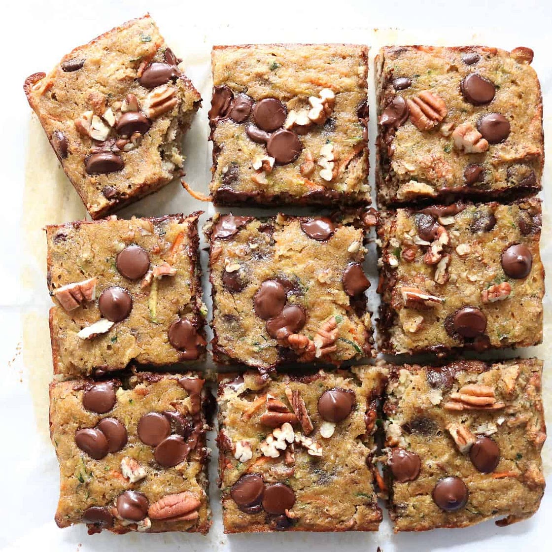 Chocolate Chip Zucchini Squares