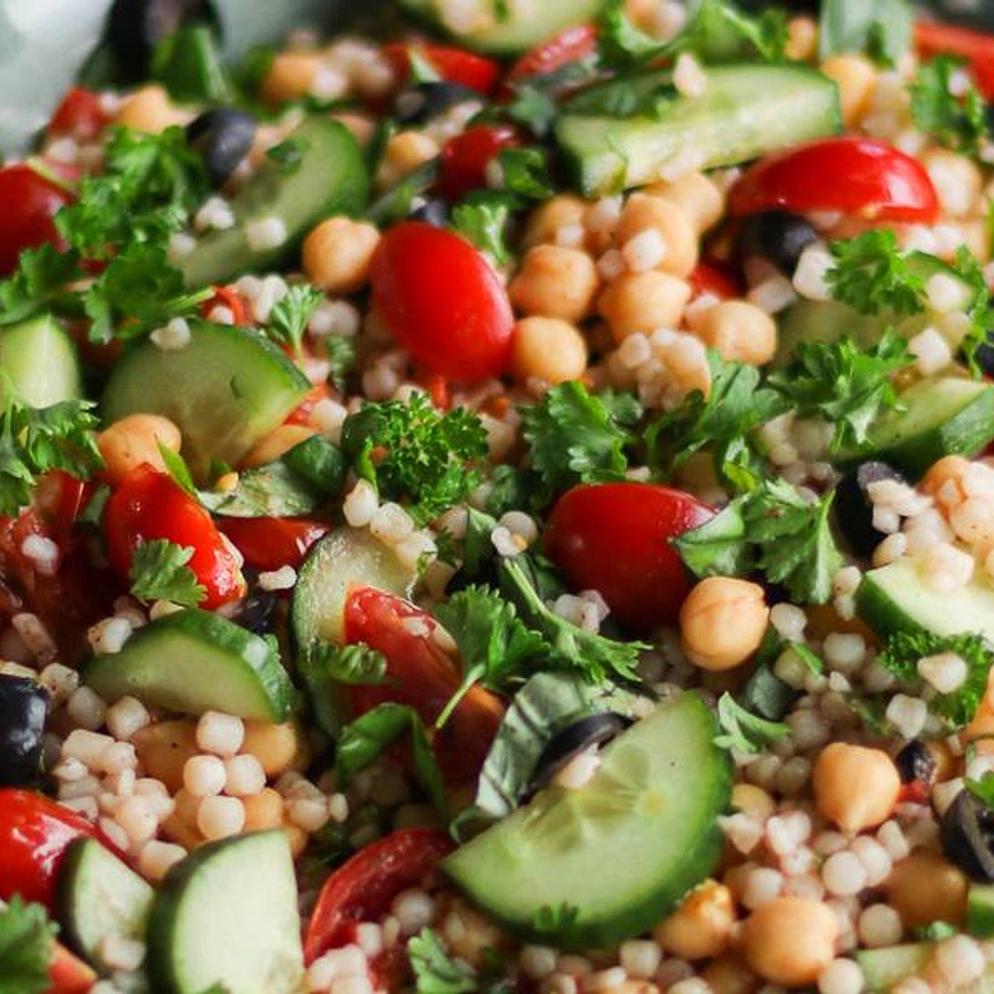 Warm Pearl Couscous Salad