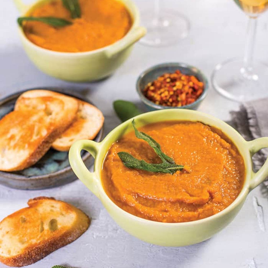 Pumpkin Sage Soup | Vegan Pumpkin Soup Recipe