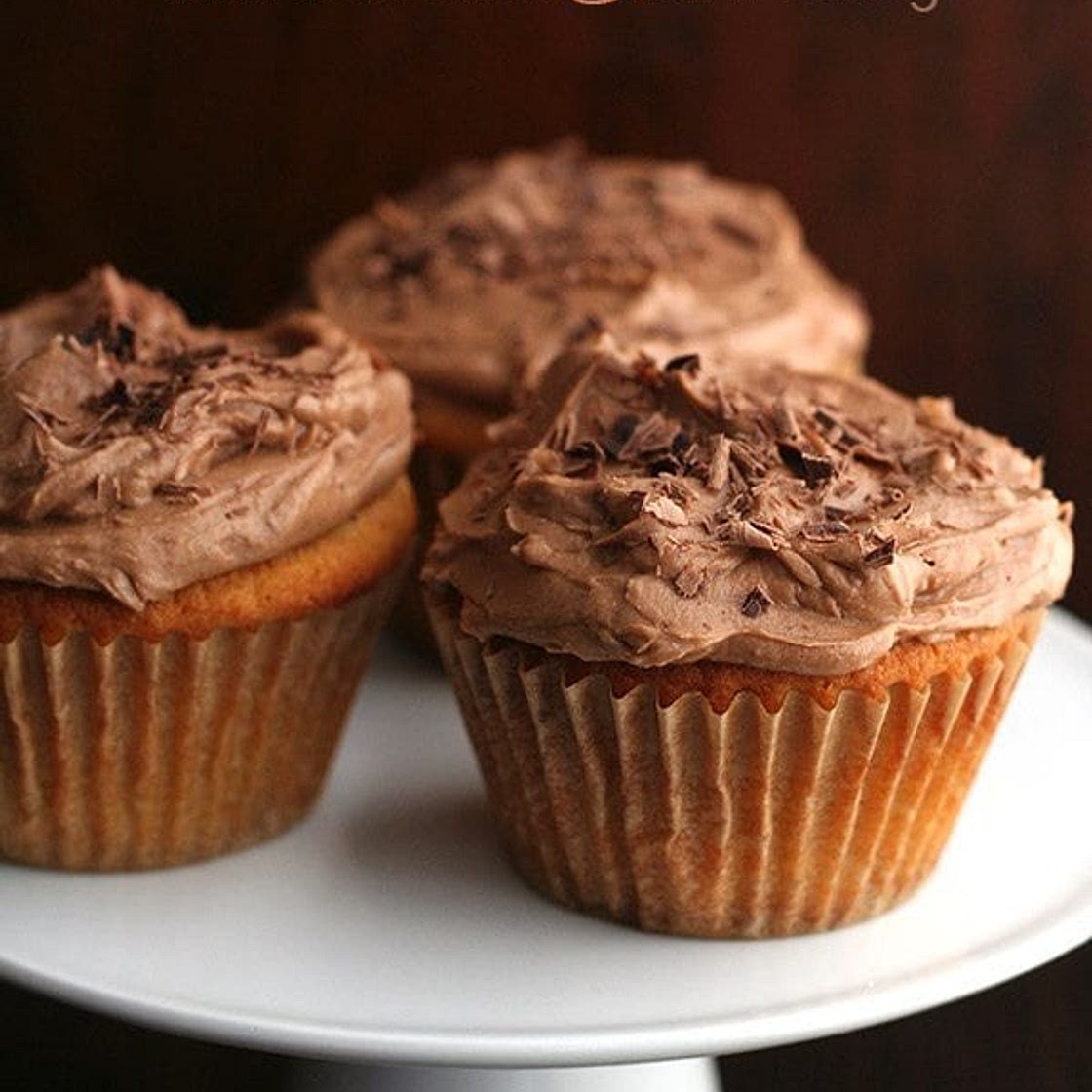 Caramel Cupcakes with Milk Chocolate Frosting
