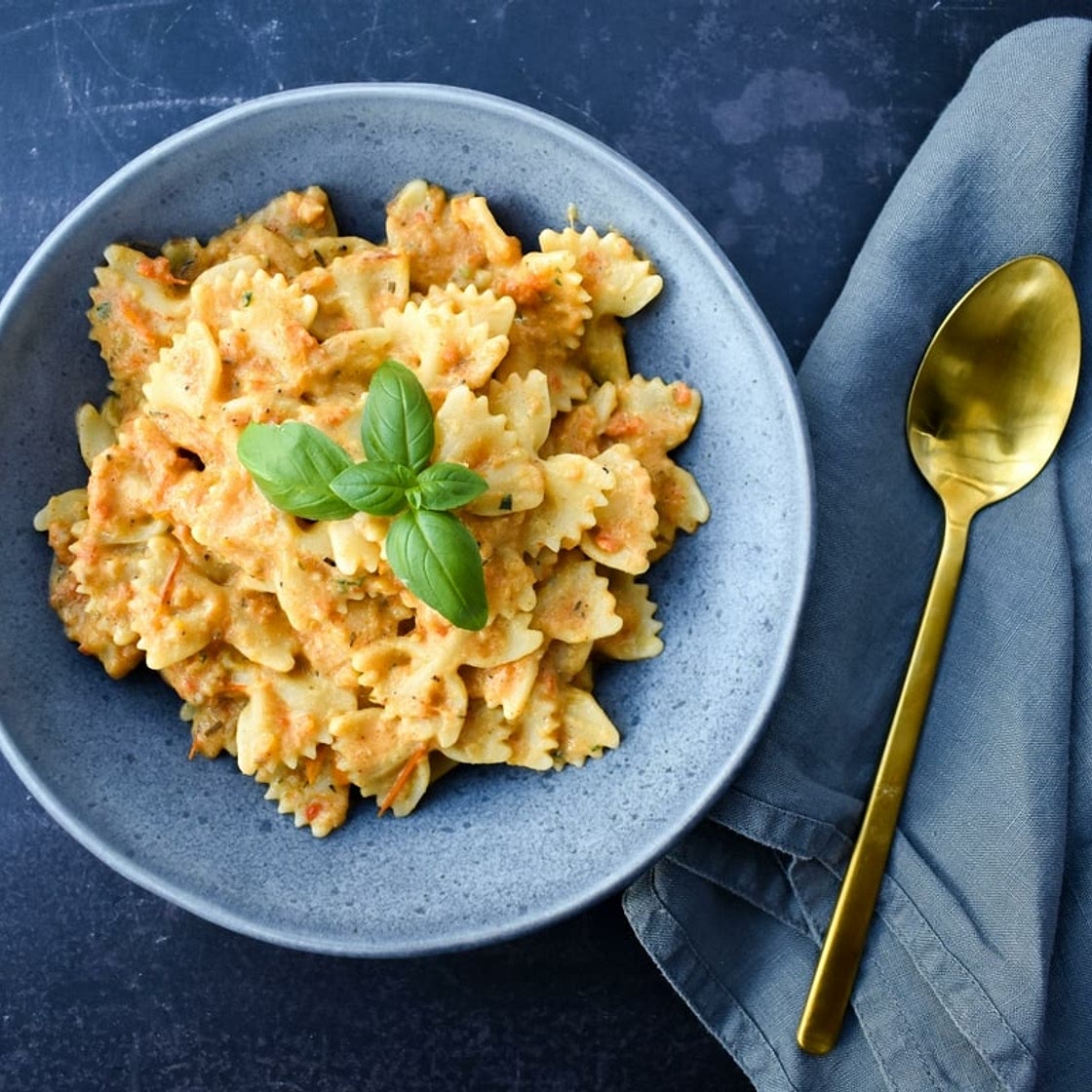 Creamy Roasted Pepper and Silken Tofu Pasta Sauce
