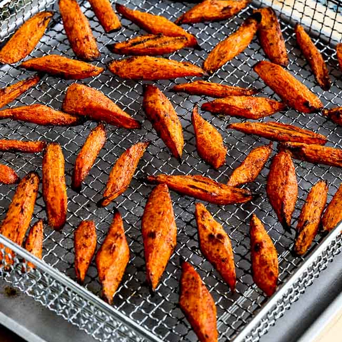 Air Fryer (or Oven) Roasted Carrots with Moroccan Spice Mix